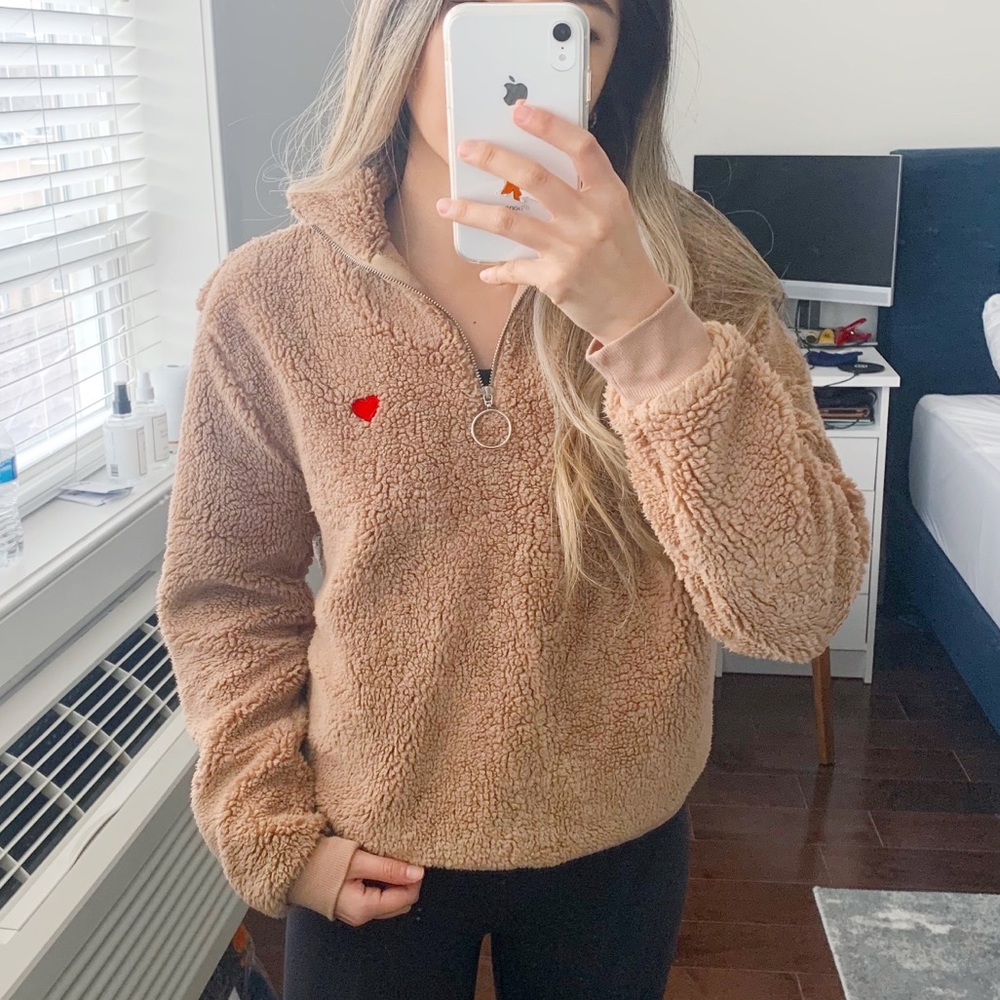 Topshop teddy pullover